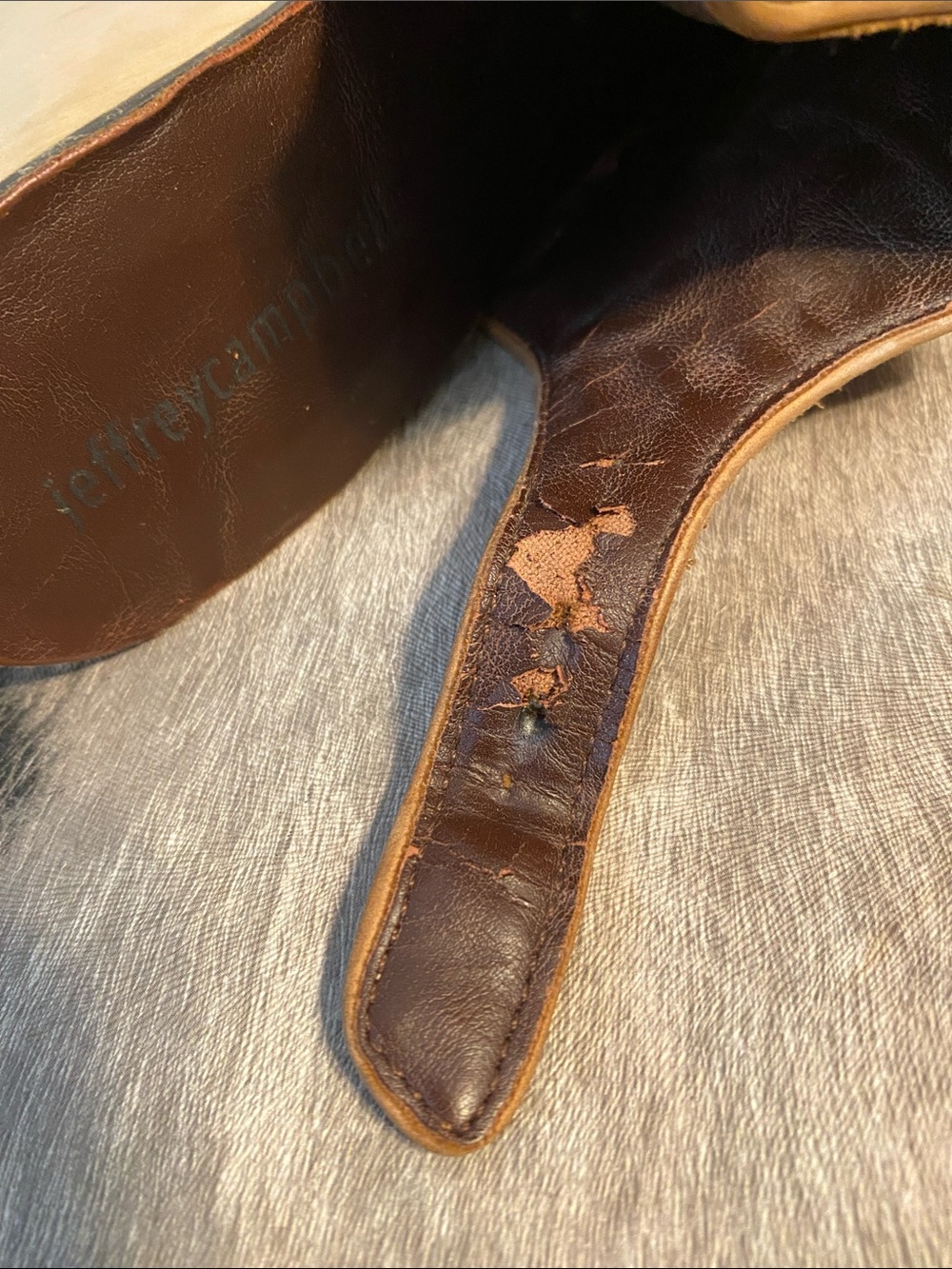 Jeffrey Campbell Tan Open-Toe Platform Clogs - Picture 7 of 12